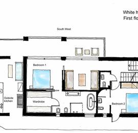 5 bedroom luxury villa with infinity pool, sea views and tennis court near Chania, sleeps 10